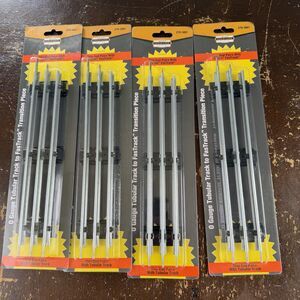 Menards O Gauge 10” Tubular Train Track Fastrack Transition Pieces Lot Of 4